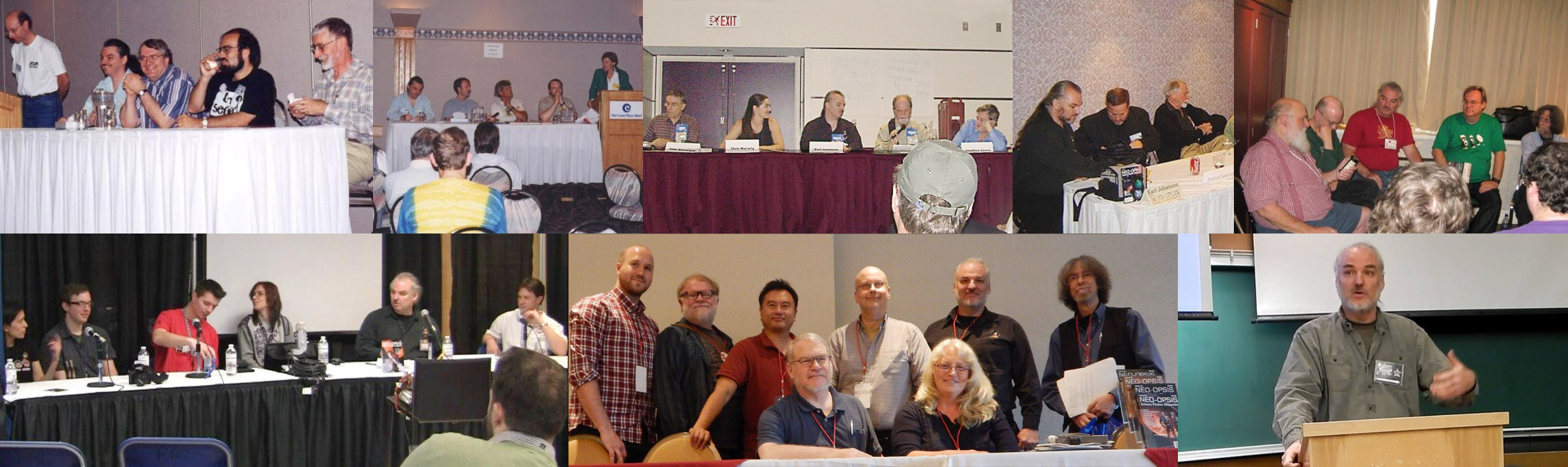 A group of people standing in front of a podiumDescription automatically generated