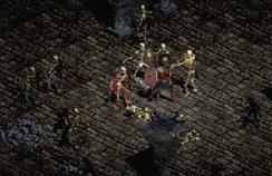 Warrior and Skeletons